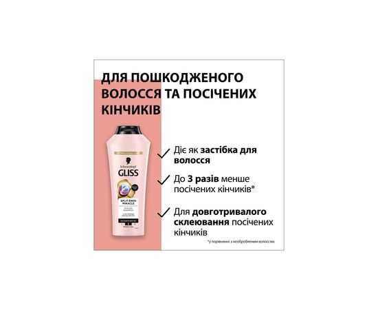 Шампунь Gliss Split Ends Miracle Sealing Shampoo 400 мл (9000101287431), изображение 3