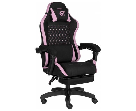 Крісло ігрове GT Racer X-2339 Black/Pink (X-2339 Fabric Black/Pink), зображення 2