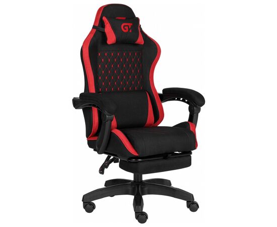 Крісло ігрове GT Racer X-2339 Black/Red (X-2339 Fabric Black/Red), зображення 2