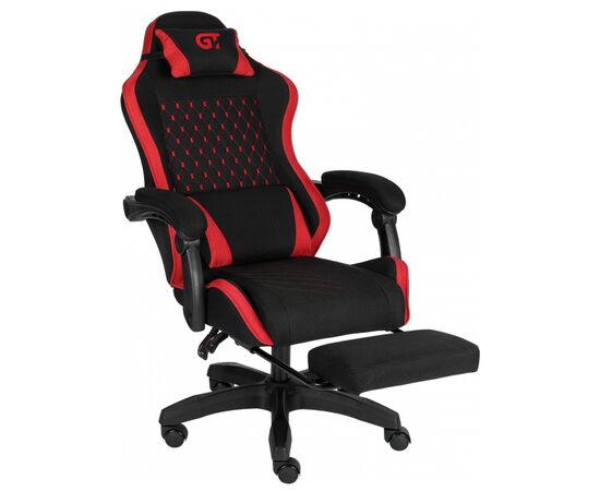 Крісло ігрове GT Racer X-2339 Black/Red (X-2339 Fabric Black/Red), зображення 5