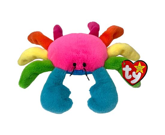 М'яка іграшка Ty Beanie Babies Райдужний краб Scuttle 15 см (41347)