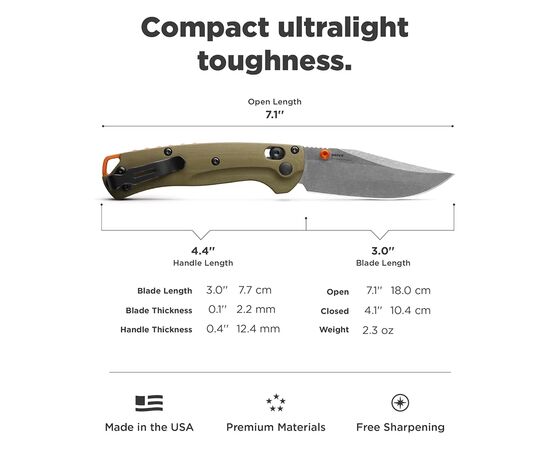 Нож Benchmade Mini Taggedout (15534), изображение 10