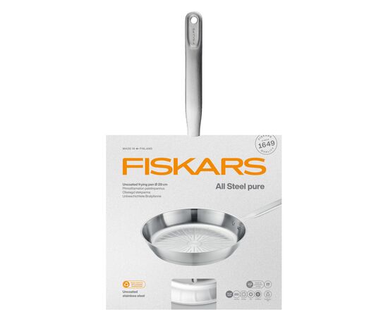 Сковорода Fiskars All Steel Pure матова 28 см (1065628), изображение 6