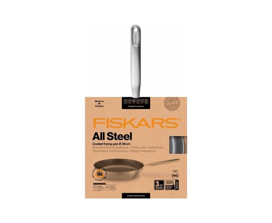 Сковорода Fiskars All Steel матова 28 см (1064745), изображение 6