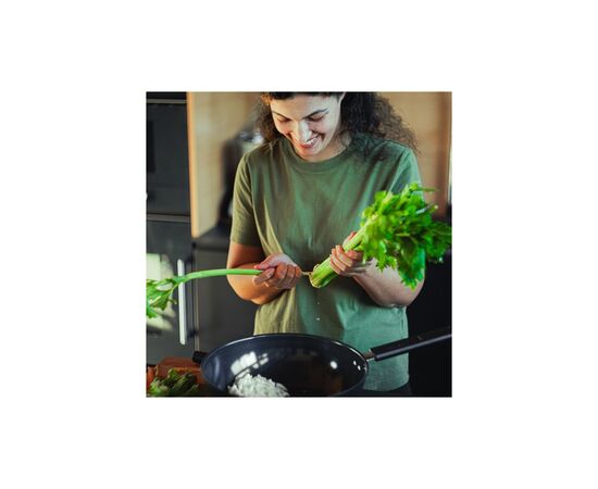 Сковорода Fiskars ВОК Hard Face 28 см 4,5 л (1075523), изображение 8