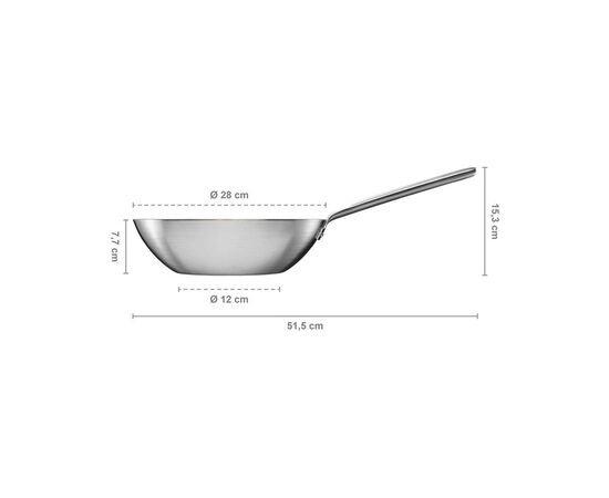Сковорода Fiskars Вок Norden 28cm з мінеральним покриттям (1067636), изображение 7