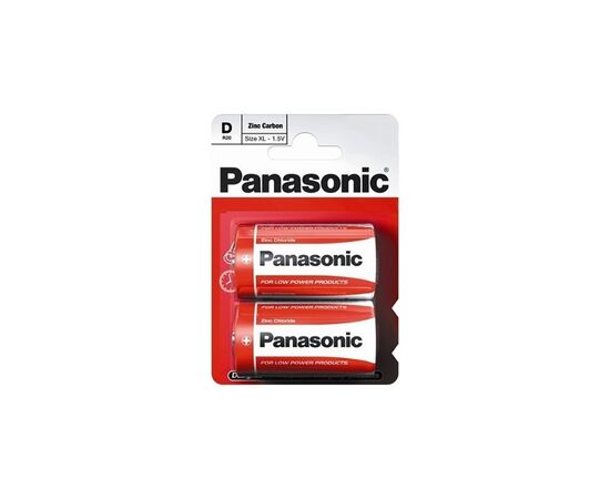 Батарейка Panasonic D R20 RED ZINK * 2 (R20REL/2BPR)