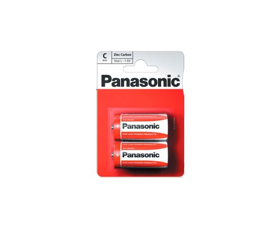 Батарейка Panasonic C R14 RED ZINK * 2 (R14REL/2BPR)