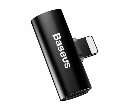 Переходник L46 Lightning (1 Male / 2 Female) Black Baseus (CAL46-01), изображение 2