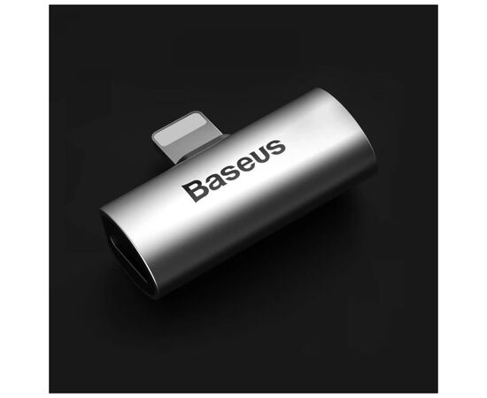 Переходник L46 Lightning (1 Male / 2 Female) (CAL46-S1) Black-Silver Baseus (CAL46-S1), изображение 2