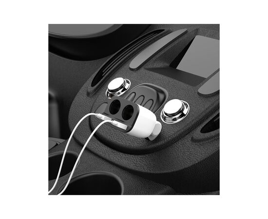 Зарядное устройство HOCO HOCO Z28 Power ocean 2xUSB + display White (6957531091967), изображение 12