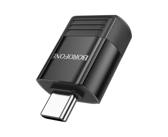 Переходник BV18 USB to USB-C M USB3.0 Black BOROFONE (6941991104015), изображение 2
