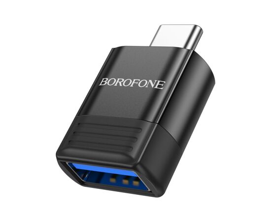 Переходник BV18 USB to USB-C M USB3.0 Black BOROFONE (6941991104015)