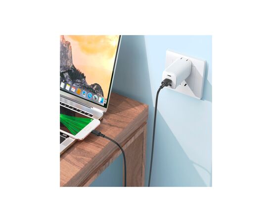 Дата кабель USB 2.0 AM to Micro 5P 3.0m Lenny silicone BX113 black BOROFONE (6941991115547), изображение 7