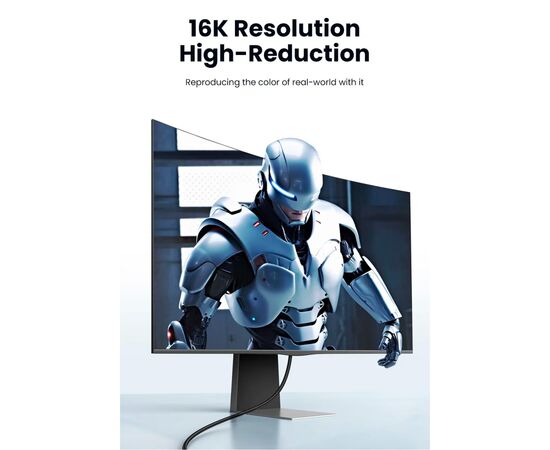 Кабель мультимедийный DisplayPort M to DisplayPort M 3.0m 16K DP118 black Ugreen (25862), изображение 5