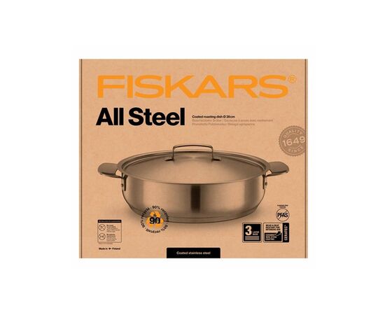 Сотейник Fiskars Norden глибокий з кришкою 28 см (1067635), изображение 6