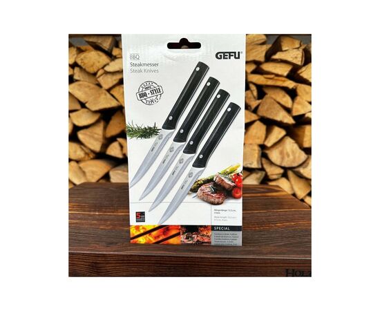 Столовий ніж Gefu BBQ для стейків Набір 4 шт (89155), зображення 2