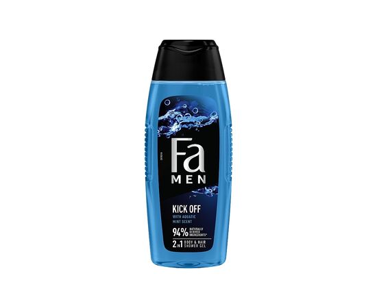 Гель для душа Fa Men Kick Off 2in1 Aqua Mint Scent Shower Gel 400 мл (9000101704211), изображение 2