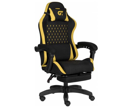 Крісло ігрове GT Racer X-2339 Black/Yellow (X-2339 Fabric Black/Yellow), зображення 2