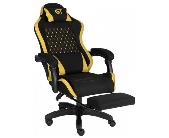 Крісло ігрове GT Racer X-2339 Black/Yellow (X-2339 Fabric Black/Yellow), зображення 5