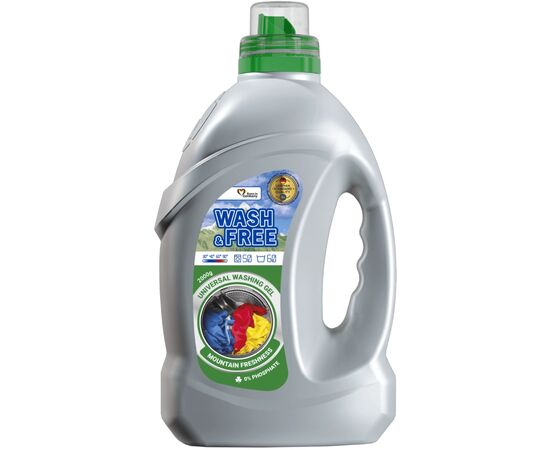 Гель для прання Wash&Free Гірська свіжість 2 кг (4262396142795)