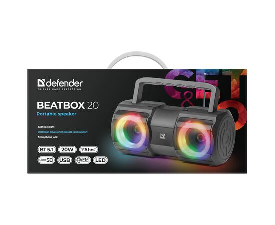 Акустическая система Defender Beatbox 20 Black (65420), изображение 5