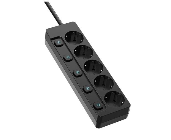 Мережевий фільтр живлення ColorWay CW-PSEA52SBK 5 розеток2м (CW-PSEA52SBK)