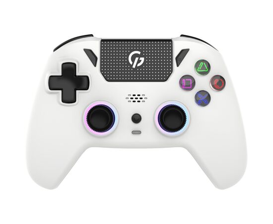 Геймпад GamePro із зарядною станцією 2.4G/BT 5.1/USB (Switch/PC/PS/iOS/Android) RGB White (GPS20W)