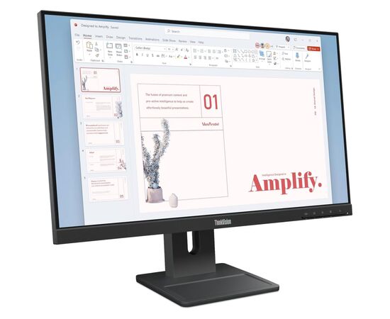 Монітор Lenovo E24-40 (64BAMAT1UA), зображення 2