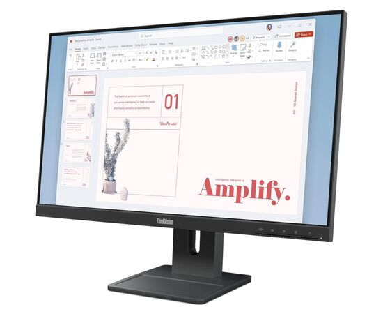 Монітор Lenovo E24-40 (64BAMAT1UA), зображення 3