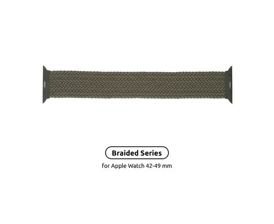 Ремінець до смарт-годинника Armorstandart Braided Solo Loop для Apple Watch 49/46/45/44/42 (Series 1-3) Inverness Green Size 10 (172 mm) (ARM58077)