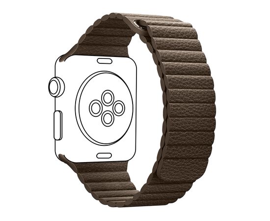 Ремінець до смарт-годинника Armorstandart Leather Loop для Apple Watch 42 (Series 11-10)/41/40/38 Brown (ARM48657)
