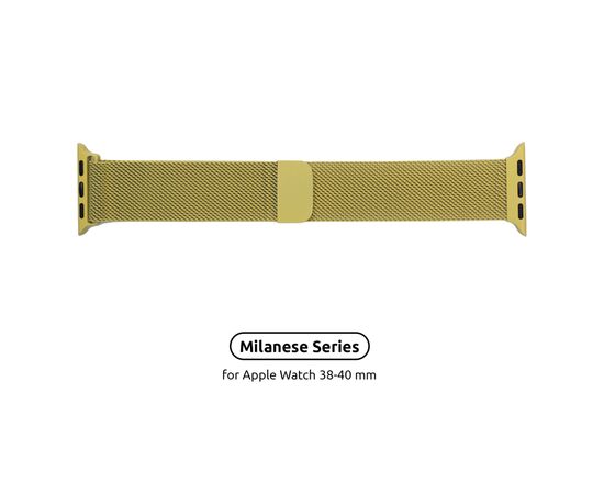 Ремінець до смарт-годинника Armorstandart Milanese Loop для Apple Watch 42 (Series 11-10)/41/40/38 Yellow (ARM55253)