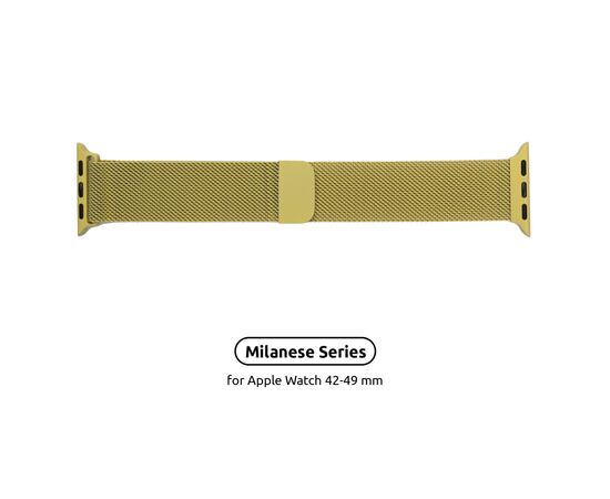 Ремінець до смарт-годинника Armorstandart Milanese Loop для Apple Watch 49/46/45/44/42 (Series 1-3) Yellow (ARM55261)