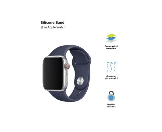 Ремінець до смарт-годинника Armorstandart Sport Band (3 Straps) для Apple Watch 42 (Series 11-10)/41/40/38 Denim Blue (ARM51940), зображення 2