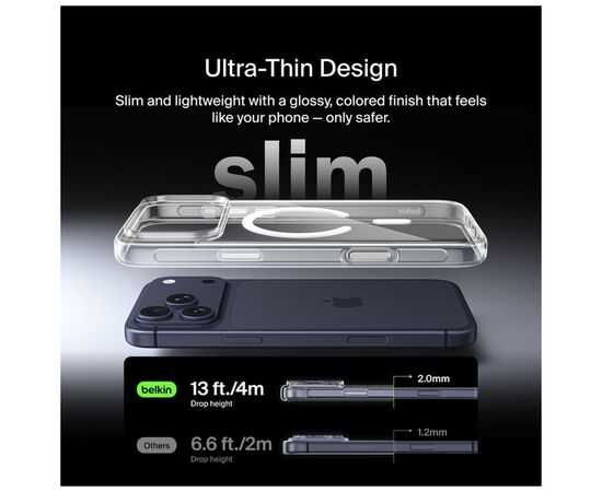 Чехол для мобильного телефона Belkin Magnetic Protective Clear iPhone 17 Pro Max (MSA032HQCL), изображение 6