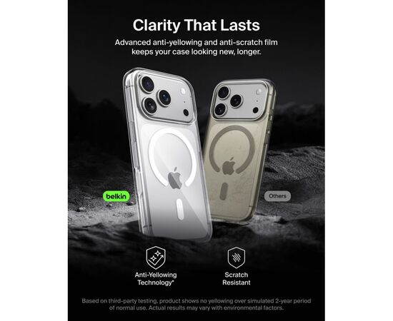 Чехол для мобильного телефона Belkin Magnetic Protective Clear iPhone 17 Pro (MSA031HQCL), изображение 9