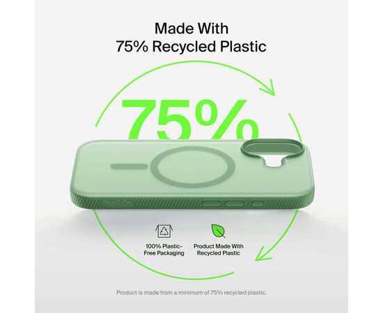 Чохол до мобільного телефона Belkin Magnetic Protective Grip iPhone 17 Sage (MSA034HQSE), зображення 7