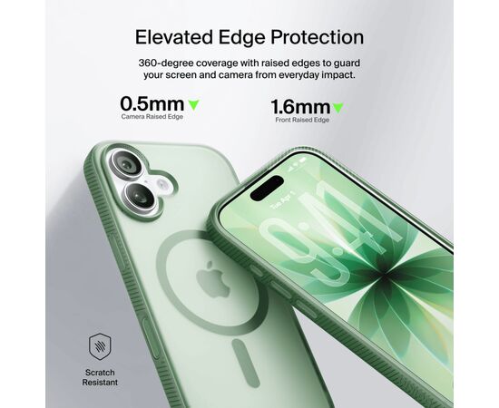Чохол до мобільного телефона Belkin Magnetic Protective Grip iPhone 17 Sage (MSA034HQSE), зображення 8