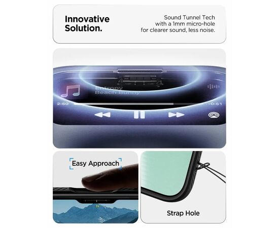 Чехол для мобильного телефона Spigen Liquid Air iPhone 17 Air Matte Black (ACS10302), изображение 6