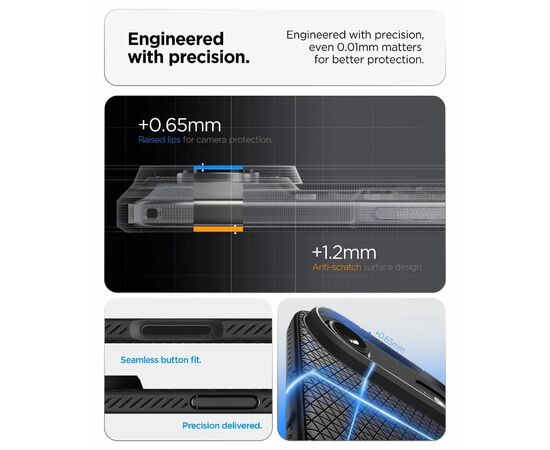 Чехол для мобильного телефона Spigen Liquid Air iPhone 17 Air Matte Black (ACS10302), изображение 7