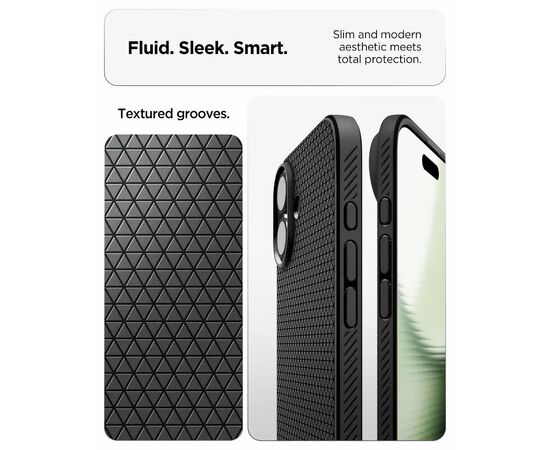 Чехол для мобильного телефона Spigen Liquid Air iPhone 17 Matte Black (ACS10369), изображение 5