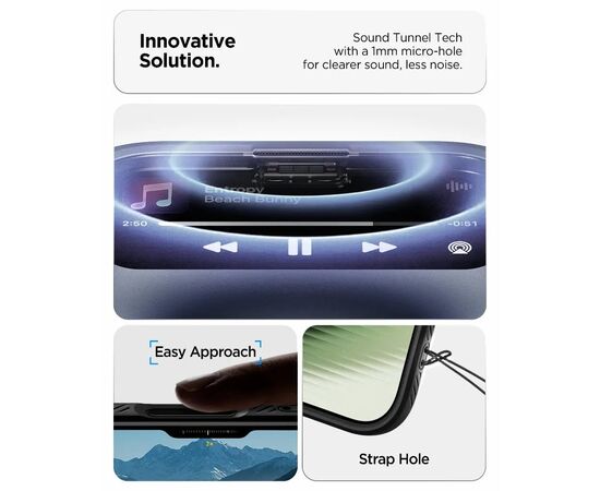 Чехол для мобильного телефона Spigen Liquid Air iPhone 17 Matte Black (ACS10369), изображение 6