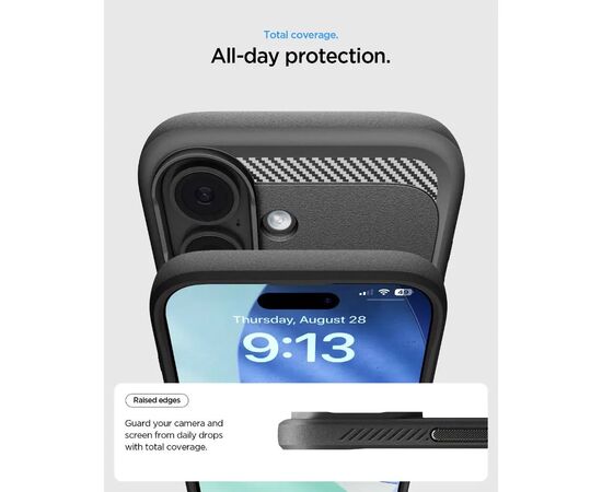 Чехол для мобильного телефона Spigen Rugged Armor MagFit iPhone 17 Matte Black (ACS10367), изображение 11