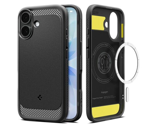 Чехол для мобильного телефона Spigen Rugged Armor MagFit iPhone 17 Matte Black (ACS10367), изображение 8