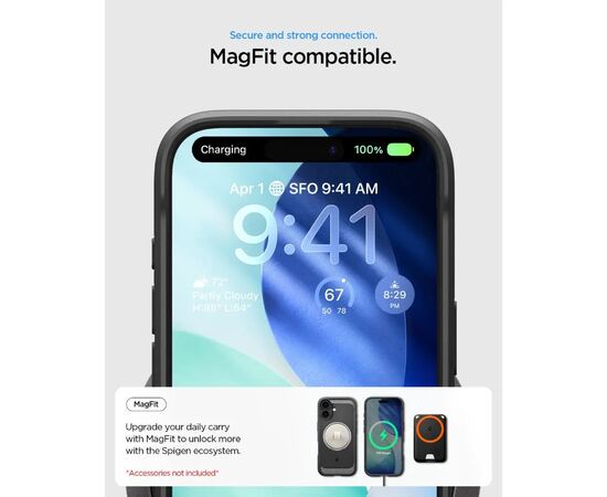 Чехол для мобильного телефона Spigen Rugged Armor MagFit iPhone 17 Matte Black (ACS10367), изображение 9