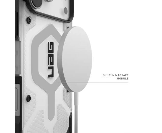 Чехол для мобильного телефона UAG Pathfinder Clear MagSafe iPhone 17 Pro Max Ice/Silver (114552114333), изображение 2