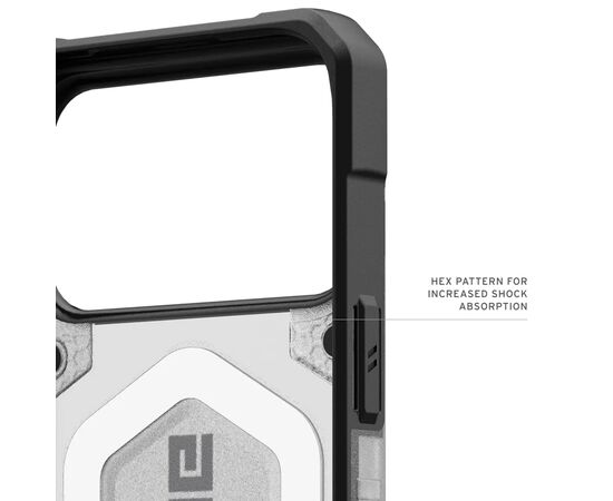 Чехол для мобильного телефона UAG Pathfinder Clear MagSafe iPhone 17 Pro Max Ice/Silver (114552114333), изображение 3