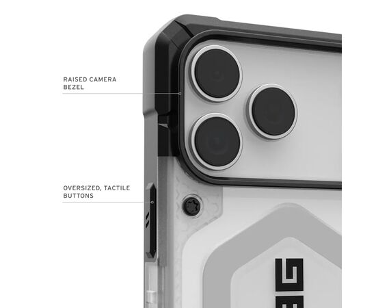Чехол для мобильного телефона UAG Pathfinder Clear MagSafe iPhone 17 Pro Max Ice/Silver (114552114333), изображение 6