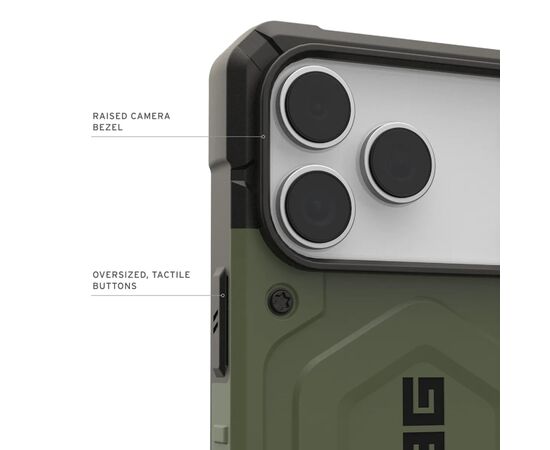 Чехол для мобильного телефона UAG Pathfinder MagSafe iPhone 17 Pro Max Olive (114549117272), изображение 5